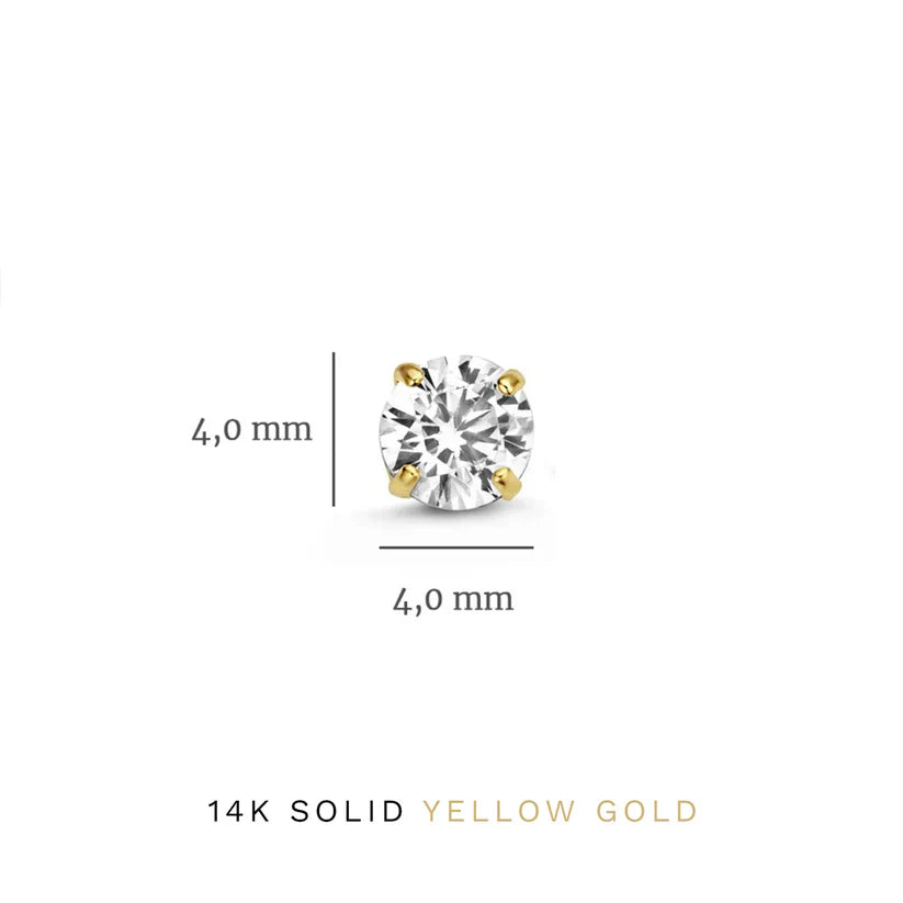 Dara Brillane Stone Earrings Set Gold