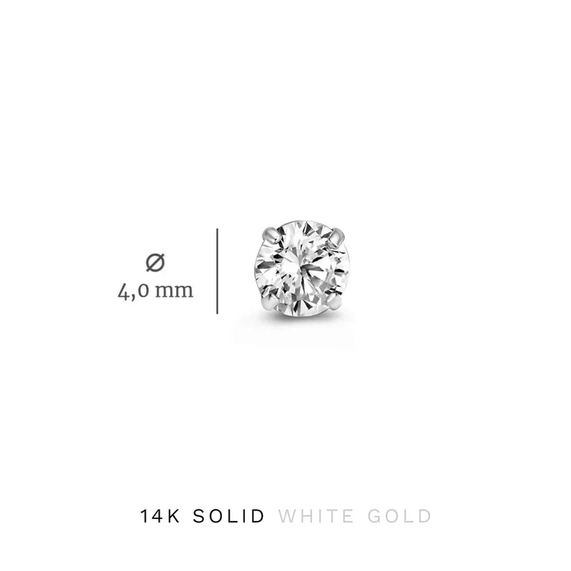 Dara Brillane Stone Earrings Set Silver