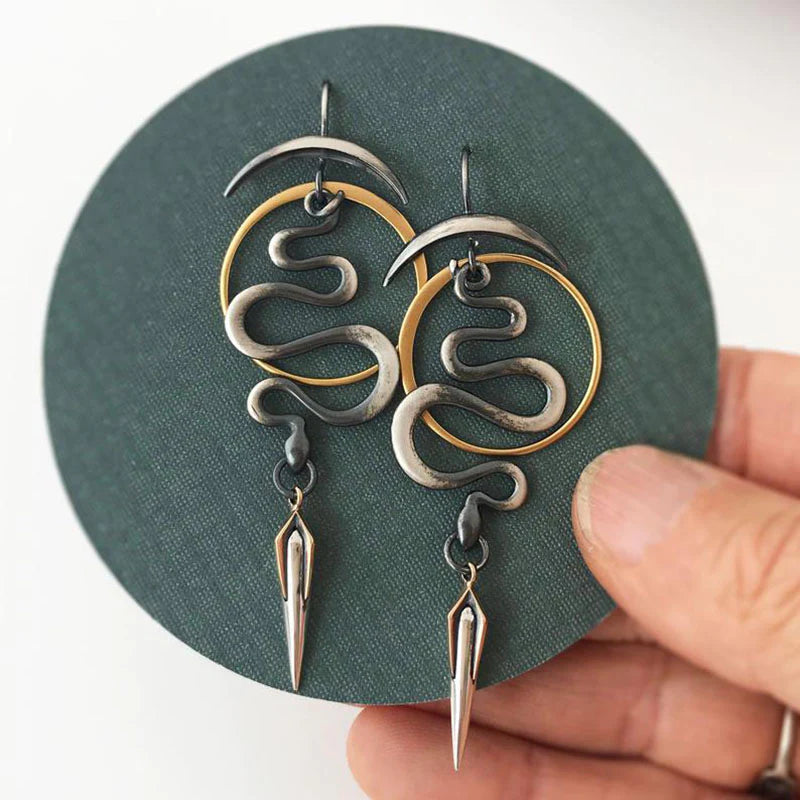 Irregular Geometric Spiral Earrings for Effortless Elegance 0
