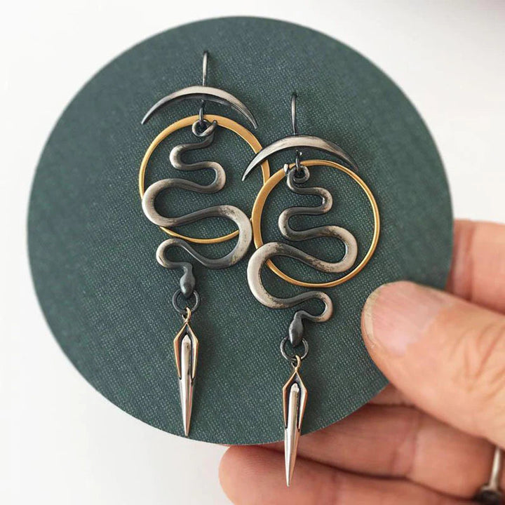Irregular Geometric Spiral Earrings for Effortless Elegance 0