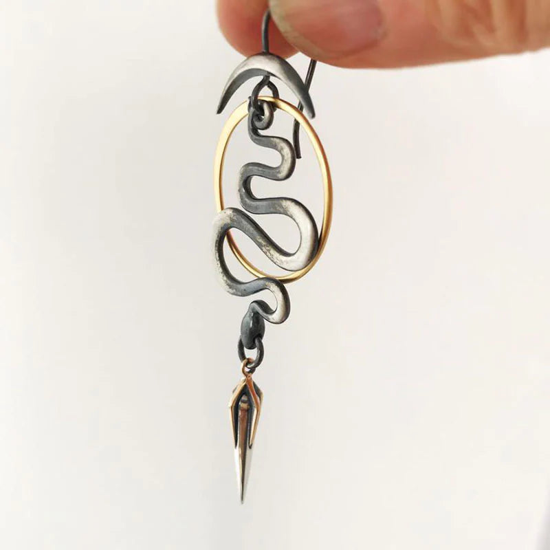 Irregular Geometric Spiral Earrings for Effortless Elegance 1