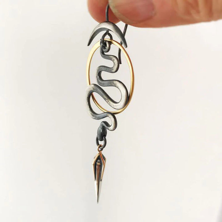 Irregular Geometric Spiral Earrings for Effortless Elegance 1