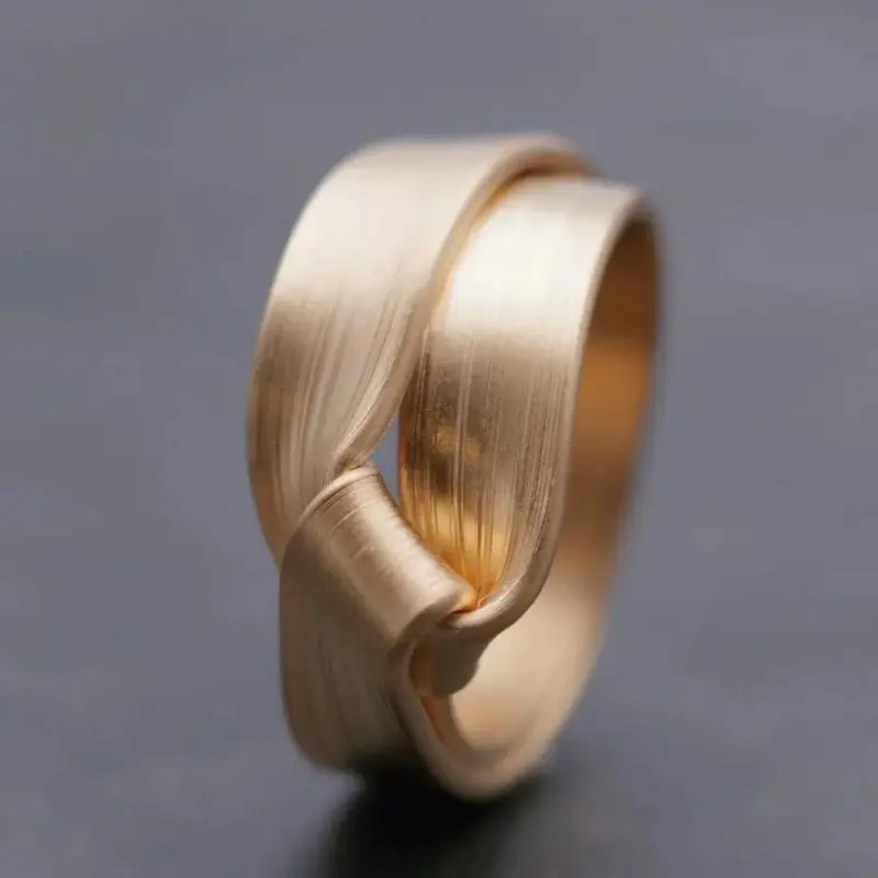 Irregular Golden Form Ring 0