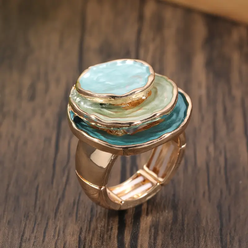 Layered Handpainted Ring - A Timeless Symbol of Strength 0