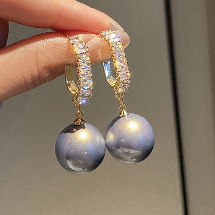 Luxury Pearl and Zirconia Earrings for Effortless Elegance 0