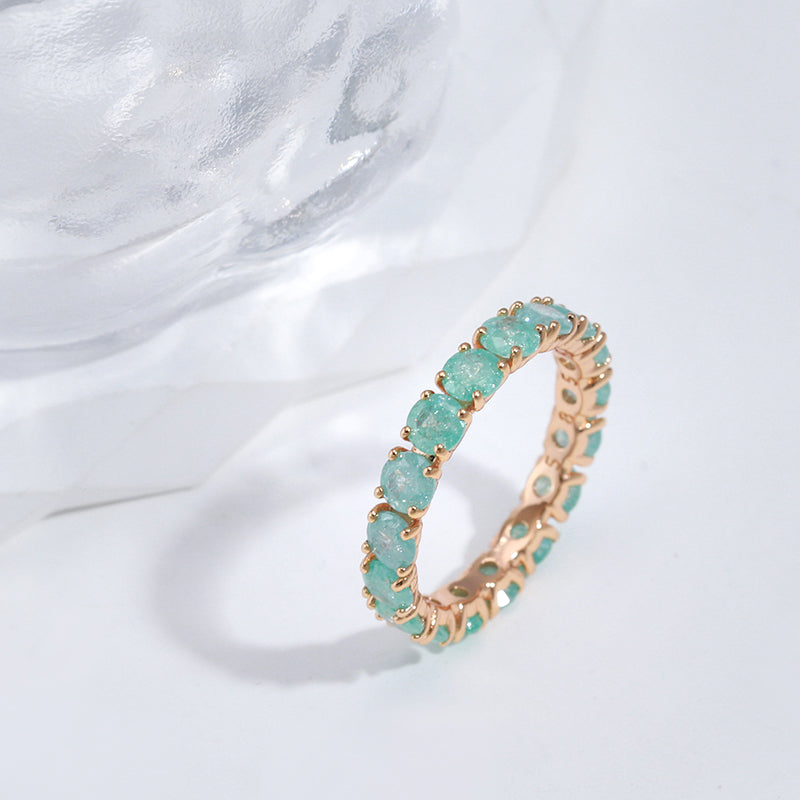 Luxury Round Stone Zircon Ring 2