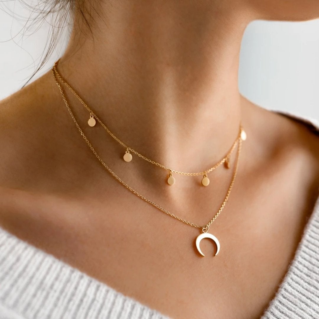 Moon Necklace in Gold - A Symbol of Personal Connection 0