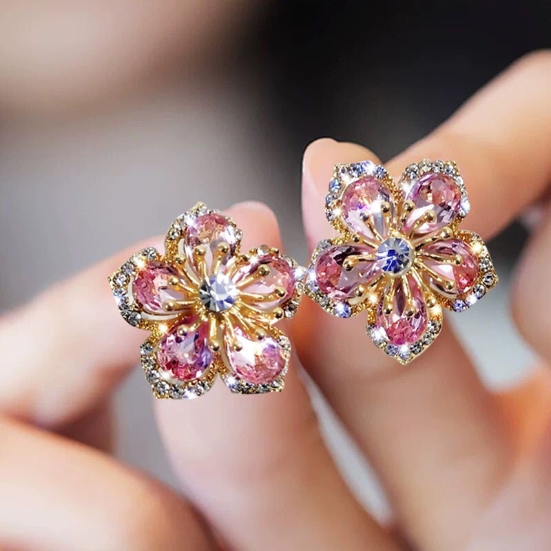 Multicoloured Zirconia Earrings in Sterling Silver 0