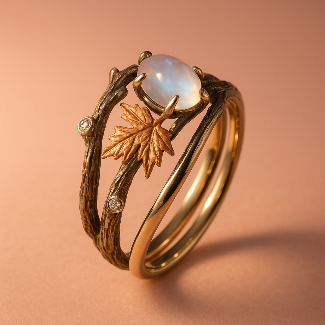 Nature Moonstone Ring - Timeless Elegance for Every Occasion, Handmade, Lightweight, Versatile 4