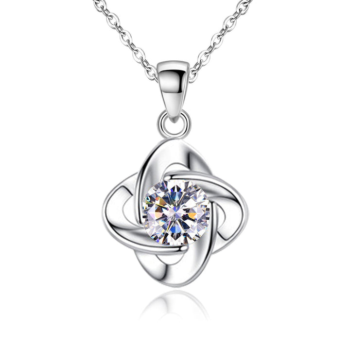 Clover Loop Silver Jewelry Set