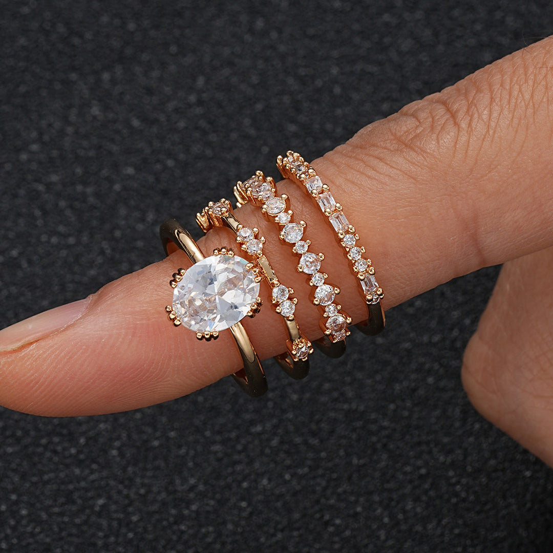 Solène Viremont Ring Set Gold