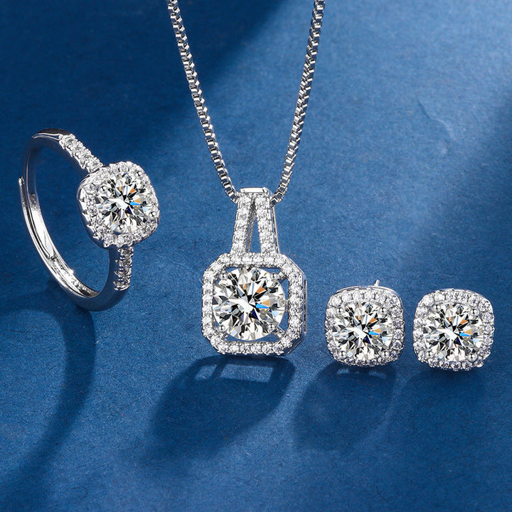Radiant Silver Jewelry Set