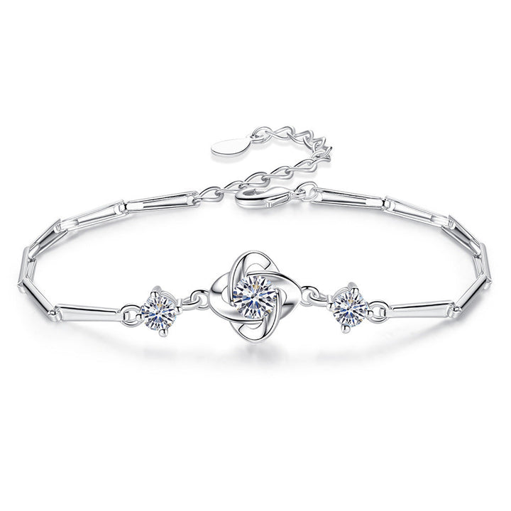 Clover Loop Silver Jewelry Set