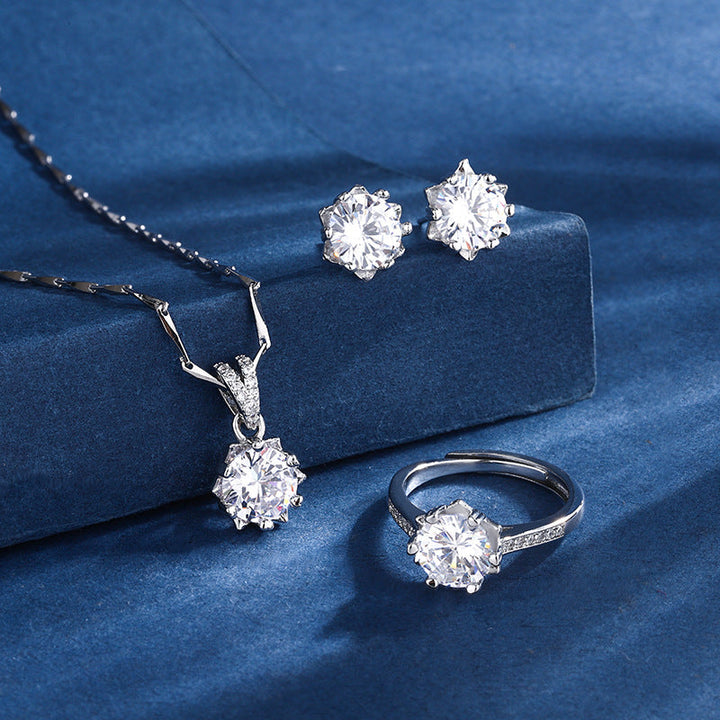 Aria Snowflake Set Silver