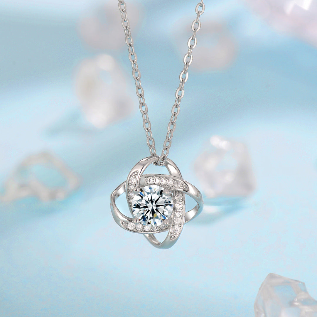 Clover Knot Silver Jewelry Set