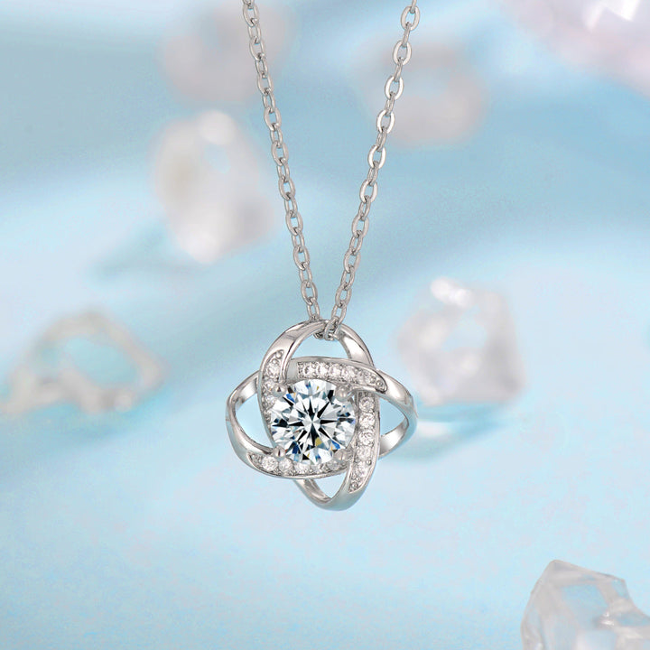 Clover Knot Silver Jewelry Set