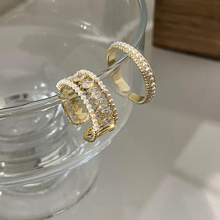 Elodie Vance Ring Set Gold