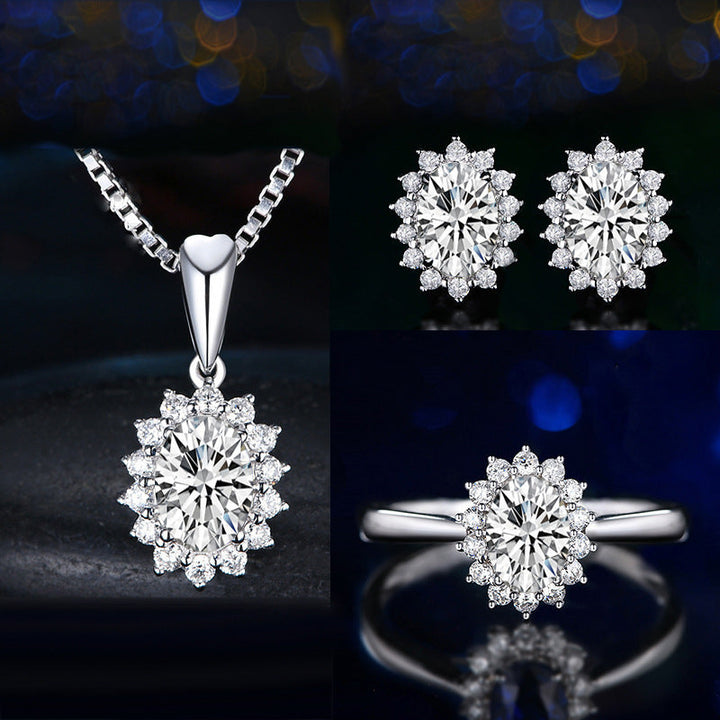 Silver Yellow Jewelry Set