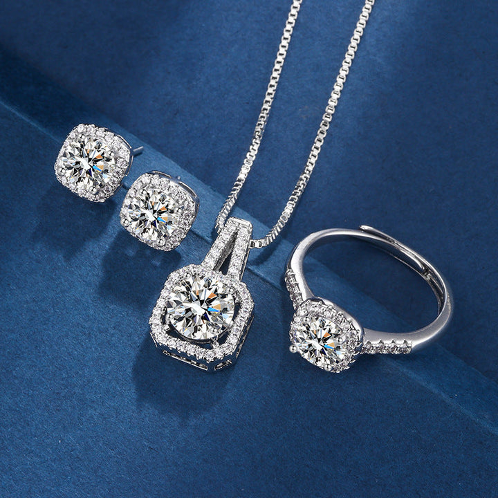 Radiant Silver Jewelry Set