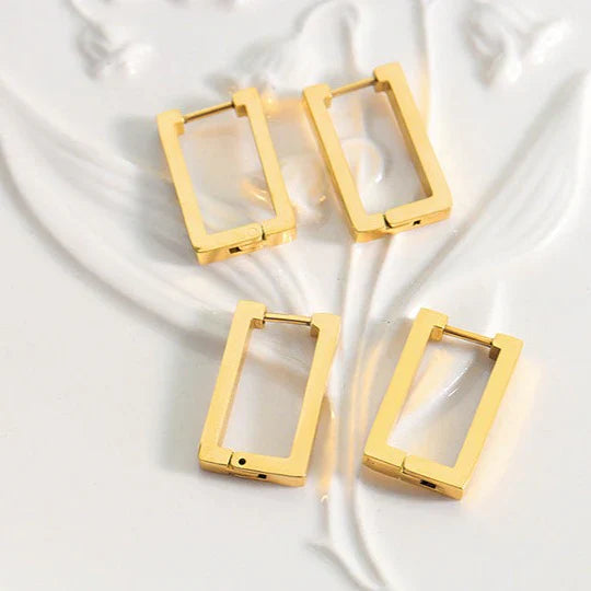 Terrafin Geometrica Earrings Gold
