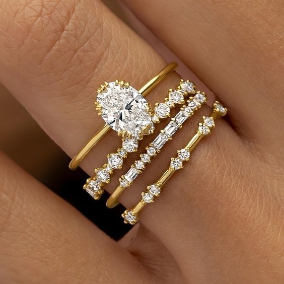 Solène Viremont Ring Set Gold