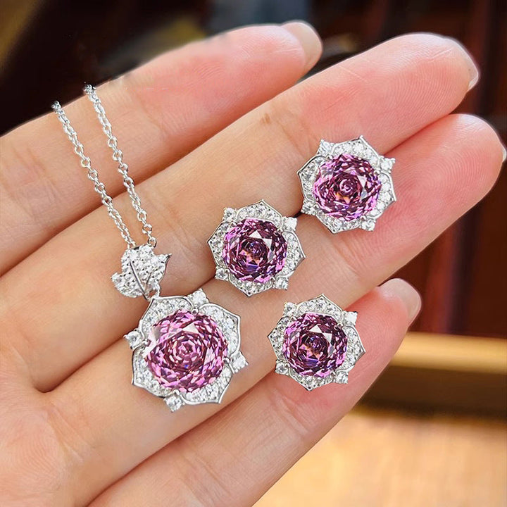 Amara Pinkdawn Set Silver