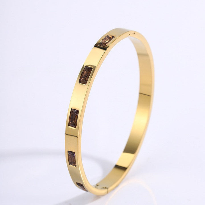 Renata Scarlatti Bracelet Brown Gold