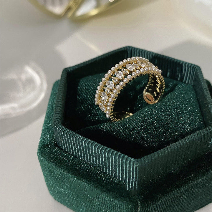Elodie Vance Ring Set Gold