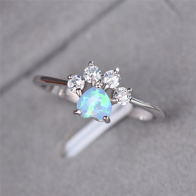 Opal and Zirconia Ring - Timeless Elegance for Every Occasion 1