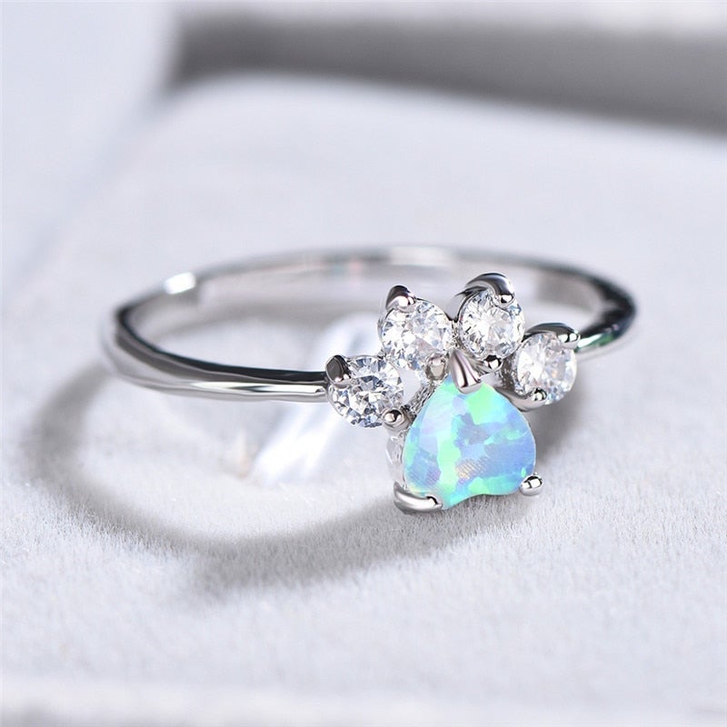 Opal and Zirconia Ring - Timeless Elegance for Every Occasion 3