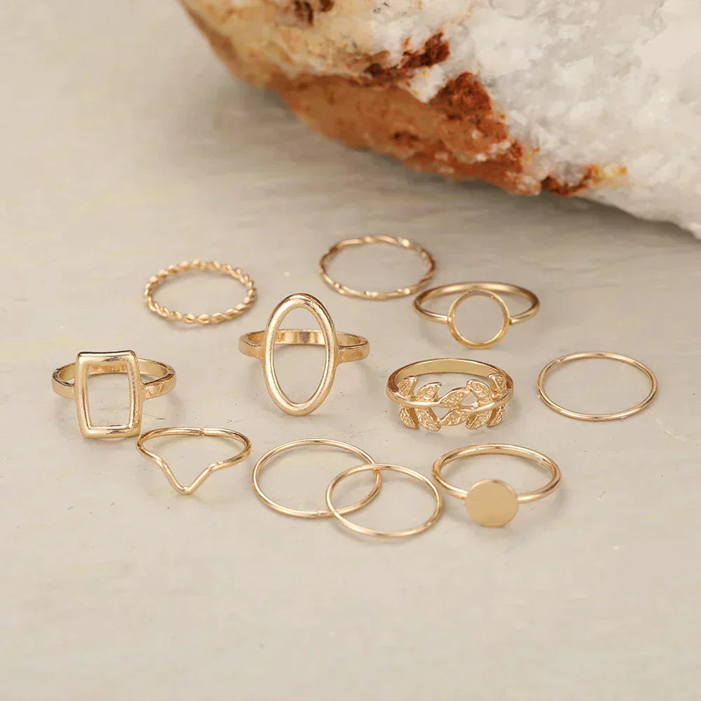 Pack of 11 Timeless Vintage Silver Rings 3