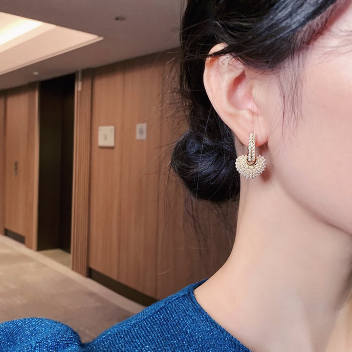 Pearl of Love Gold Earrings for Women - Elegant Pearl Earrings 3