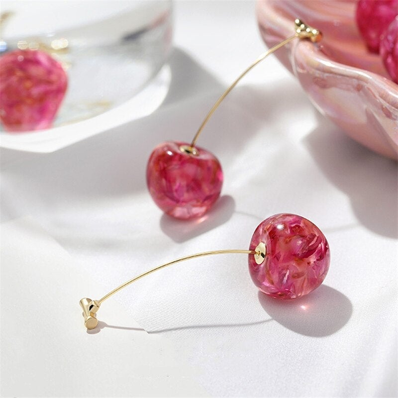 Pink Cherry Luxury Earrings - Effortless Elegance for Every Occasion 0