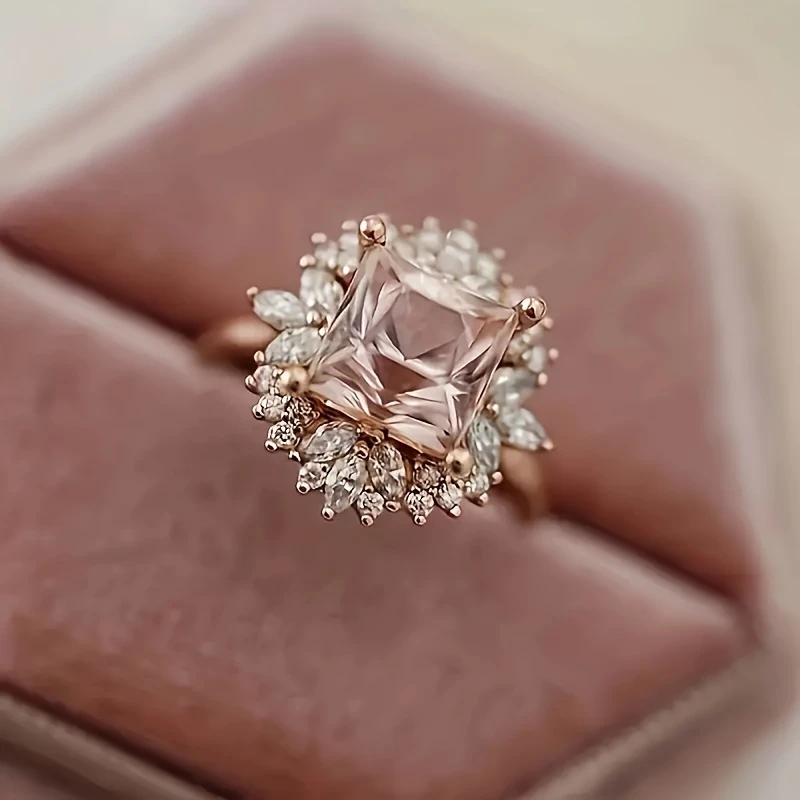 Pink Glass Bright Ring - A Timeless Symbol of Strength 0