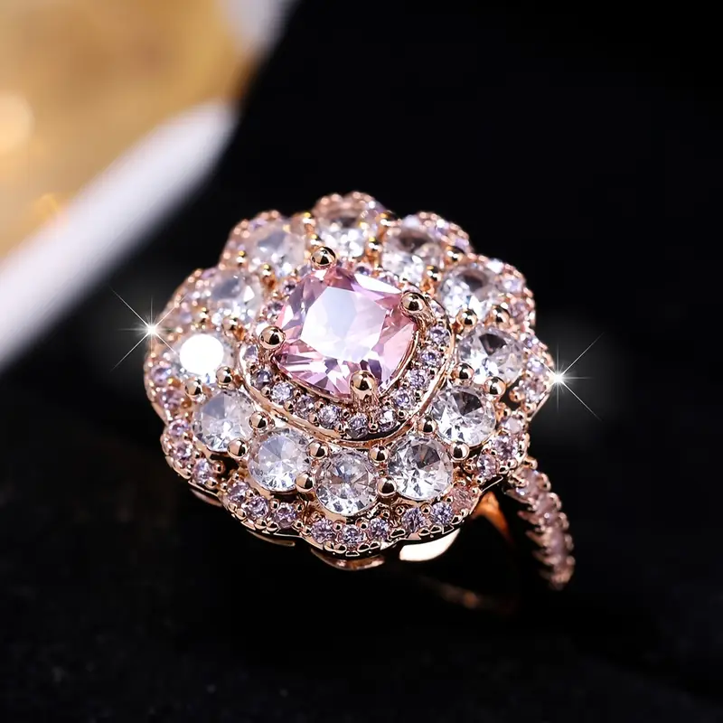 Pink Zirconia Ring - Timeless Elegance for Everyday Wear 0