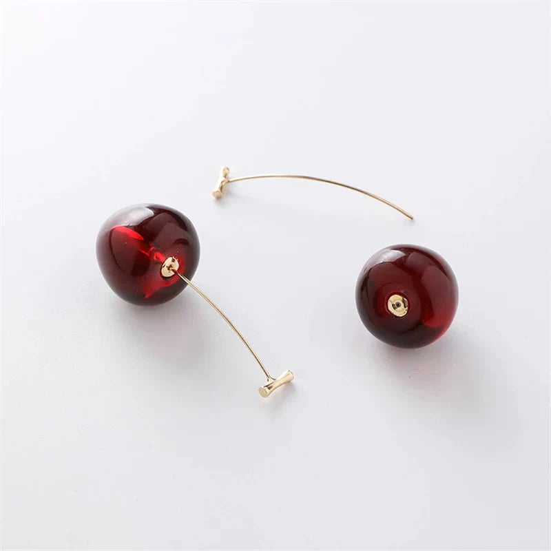 Red Cherry Luxury Earrings - Effortless Elegance for Every Occasion 1