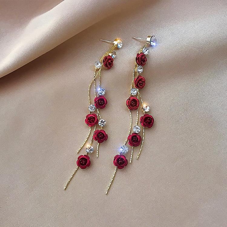 Rose Cascade Earrings - Effortless Elegance for Every Occasion 1