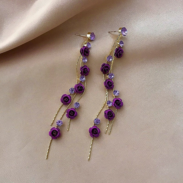 Rose Cascade Earrings - Effortless Elegance for Every Occasion 3