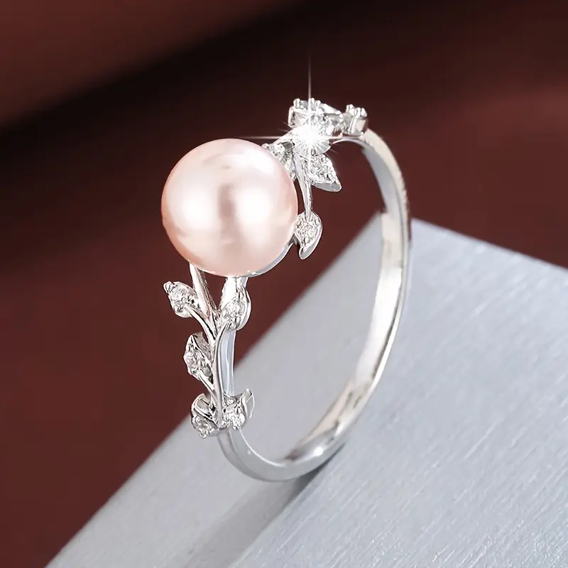 Rose Pearl Silver Ring - Timeless Elegance for Every Occasion 0