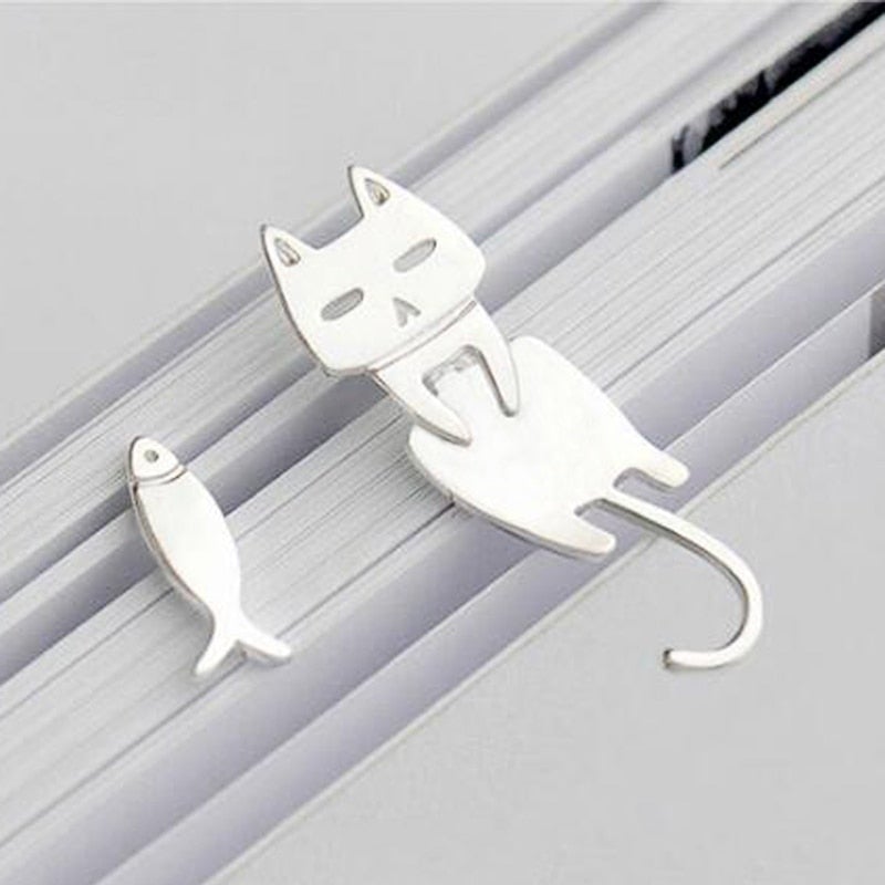 Silver Climbing Kitty Earrings 3