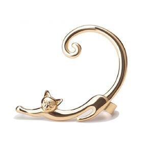 Silver Luxury Cat Earrings for Effortless Elegance 1
