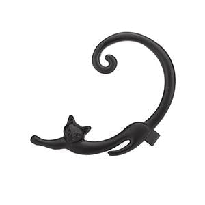 Silver Luxury Cat Earrings for Effortless Elegance 2