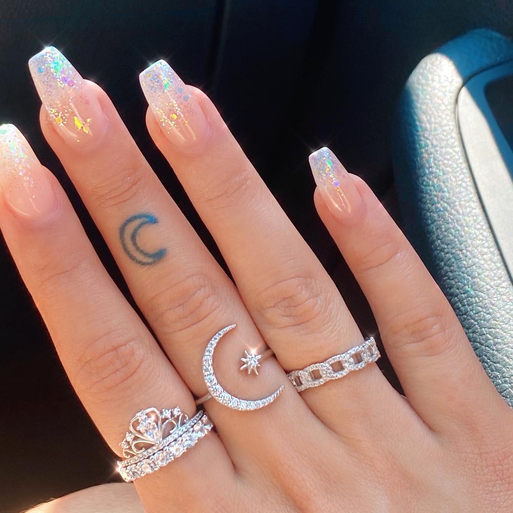 Silver Moon and Star Ring - A Timeless Symbol of Strength 0