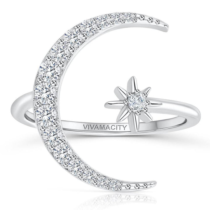 Silver Moon and Star Ring - A Timeless Symbol of Strength 1