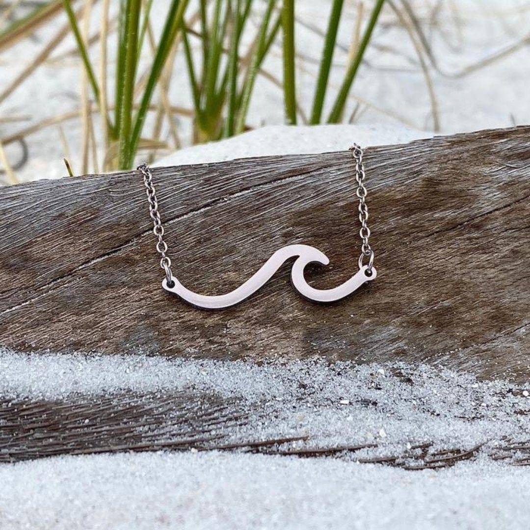 Silver Sea Wave Necklace - A Meaningful Accessory 0