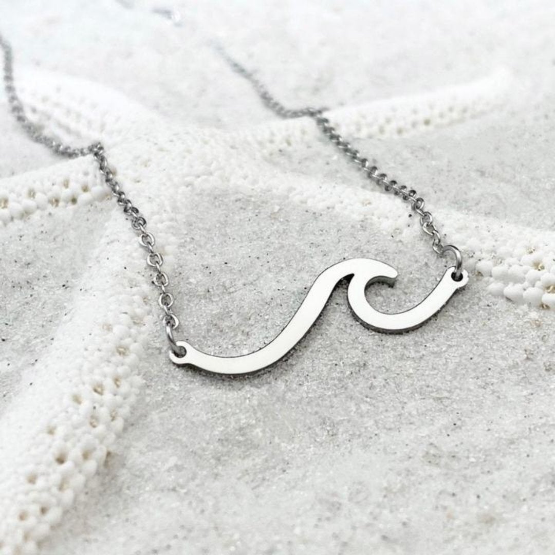 Silver Sea Wave Necklace - A Meaningful Accessory 1