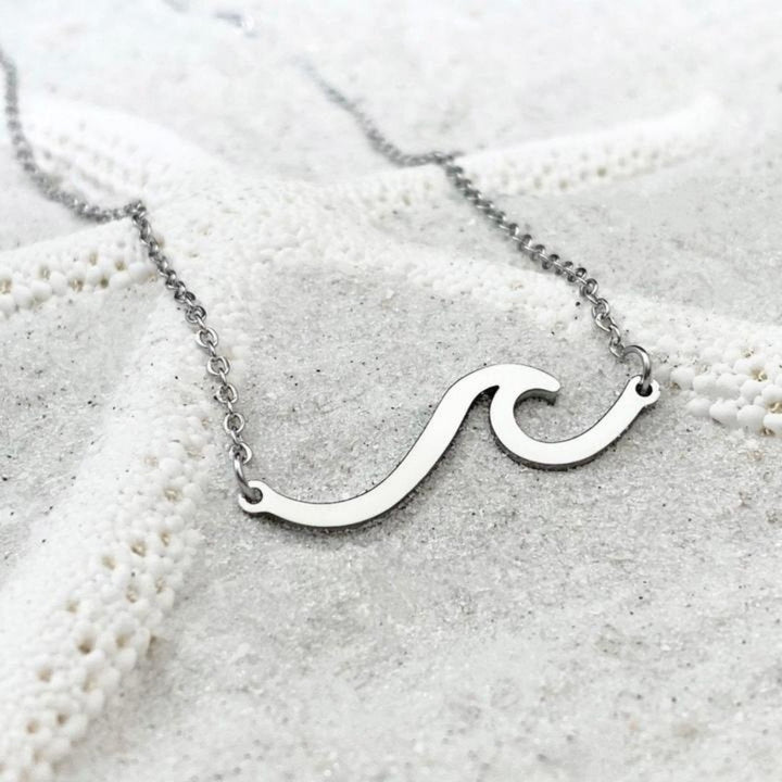 Silver Sea Wave Necklace - A Meaningful Accessory 1