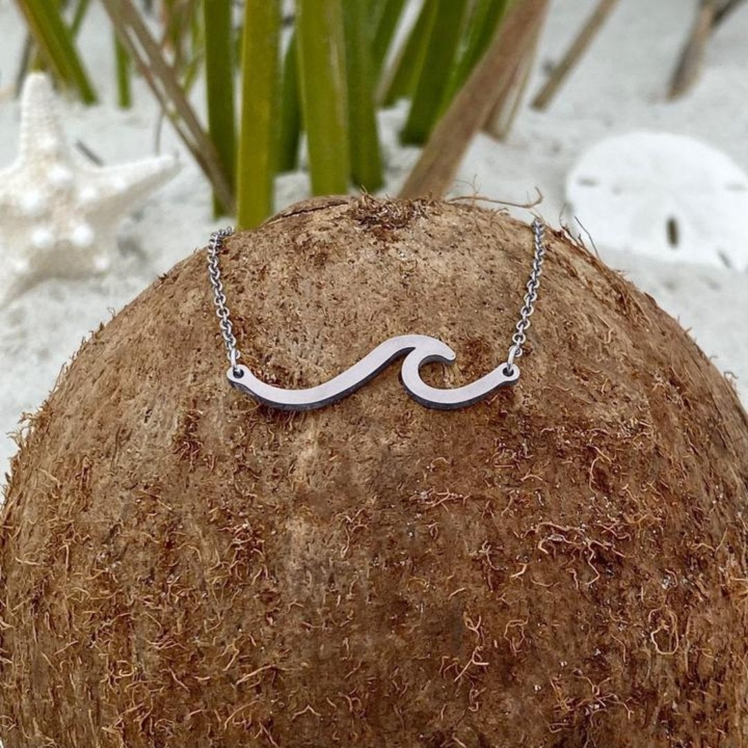 Silver Sea Wave Necklace - A Meaningful Accessory 2
