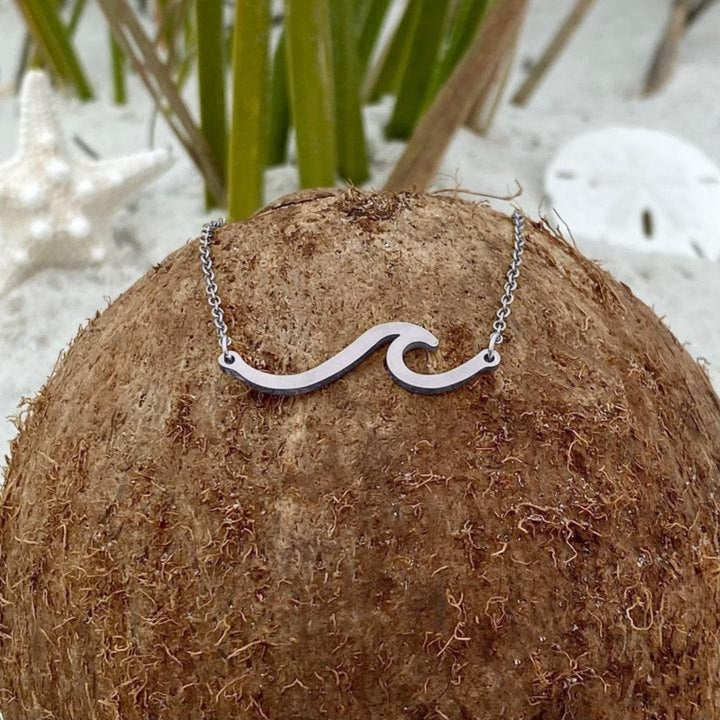 Silver Sea Wave Necklace - A Meaningful Accessory 2