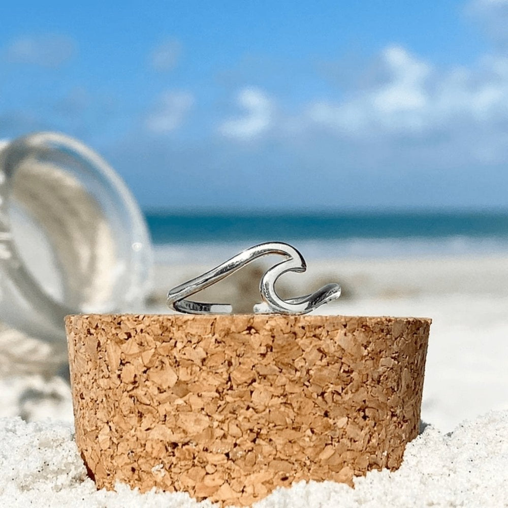 Silver Sea Wave Ring - A Timeless Symbol of Strength 1